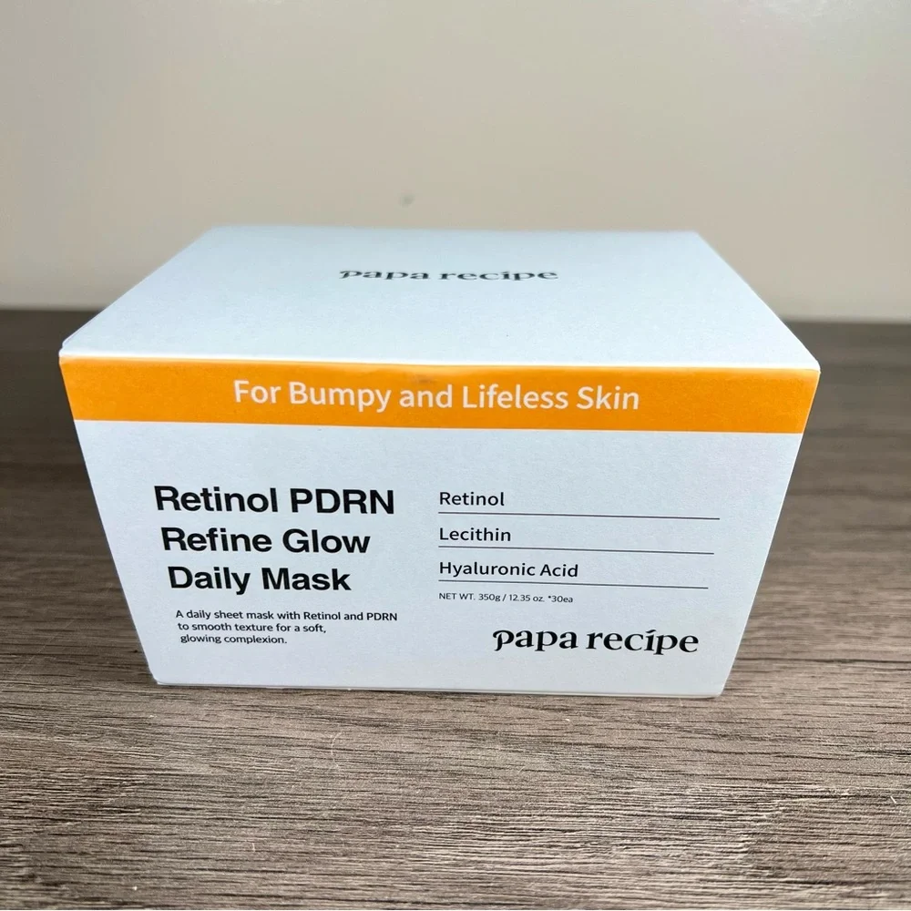 Korean Skincare Papa Recipe Retinol PDRN Daily Refine Glow Mask